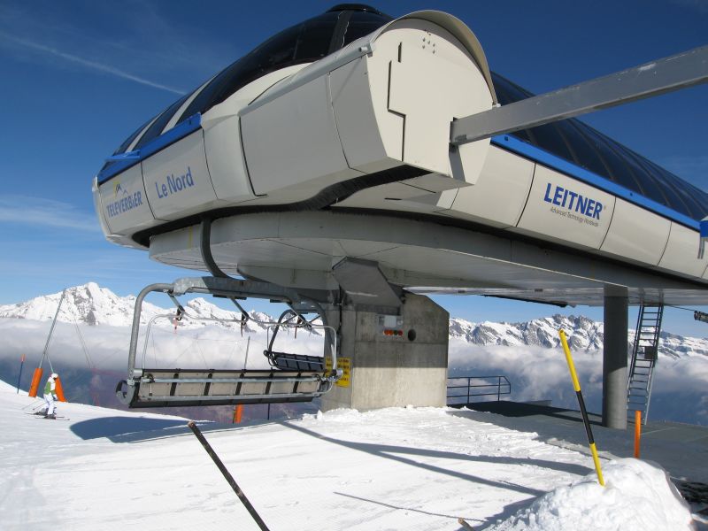 Bergstation der Sesselbahn Savoleyres Nord, März 2008