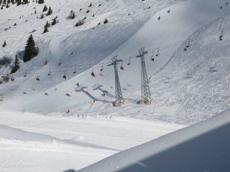 Sesselbahn Le Vacheret-Combe à Médran, März 2008
