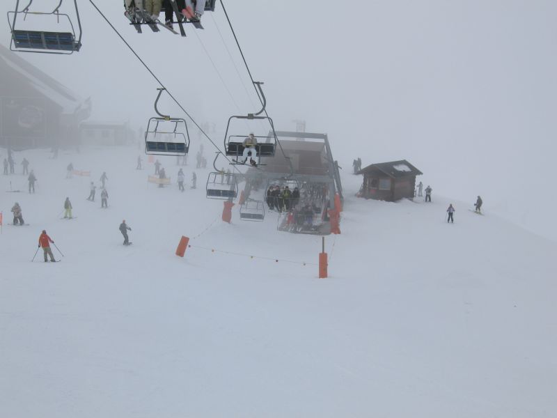 Sesselbahn La Chaux-Col Brunet, März 2008