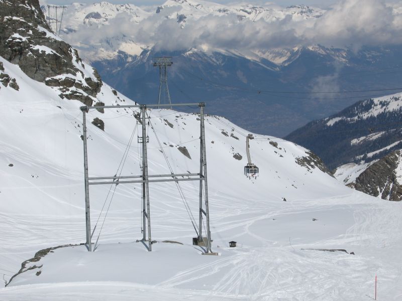 Luftseilbahn Tortin-Col des Gentianes, März 2008