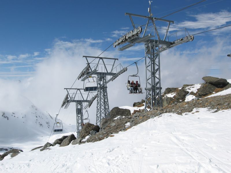 Sesselbahn Lac des Vaux-Col de Chassoure, März 2008