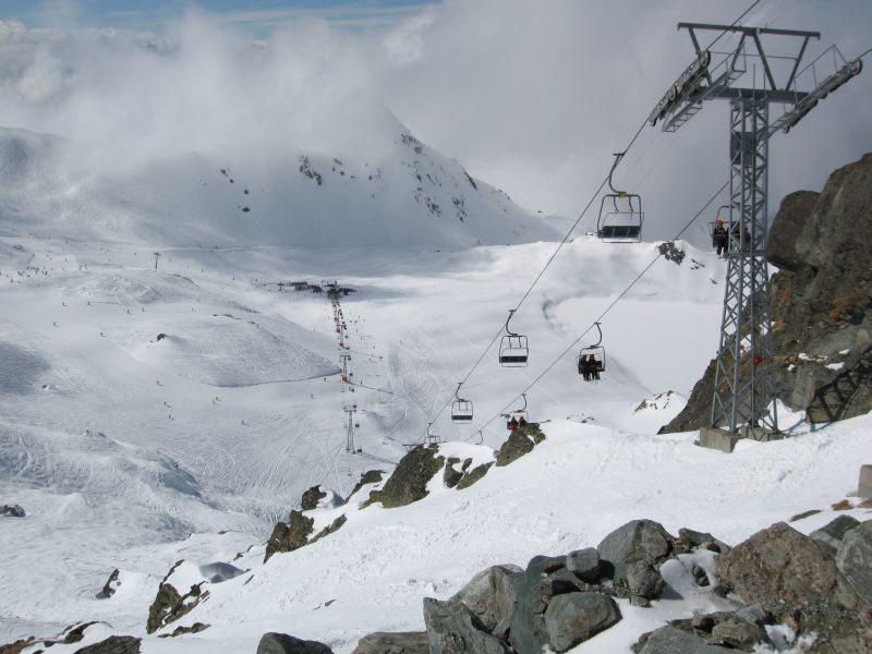 Sesselbahn Lac des Vaux-Col de Chassoure, März 2008
