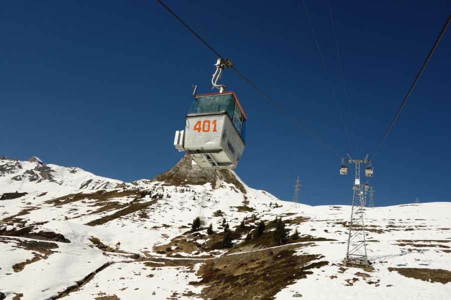 Kabinenbahn Verbier-Savoleyres, März 2014