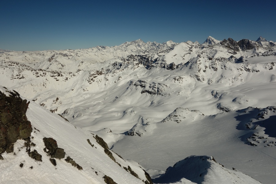 Panorama vom Mont Fort, März 2014