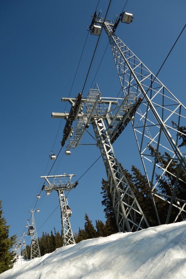 Kabinenbahnen Verbier-Croix des Ruinettes, März 2014