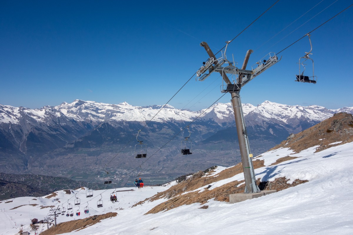 Sesselbahn Creppon Blanc 3, April 2017