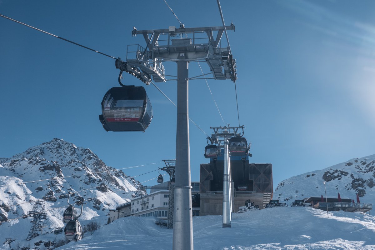 Kabinenbahn Verbier-Croix des Ruinettes 1, Februar 2023
