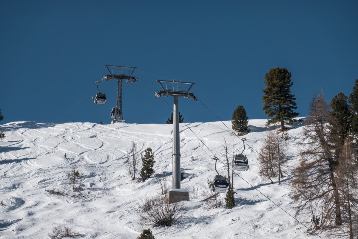 Kabinenbahn Tortin-Col de Chassoure, Februar 2023