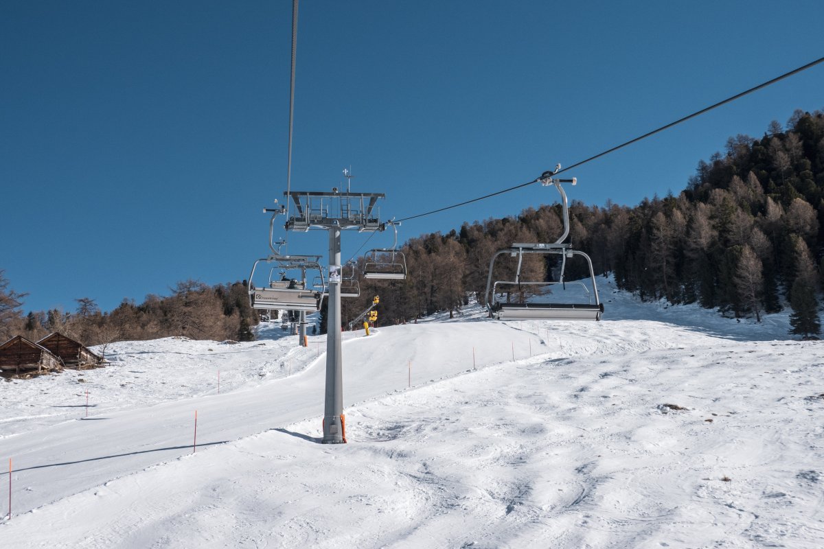 Sesselbahn Siviez-Combatseline, Februar 2023