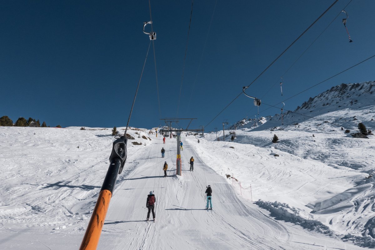 Schlepplifte Greppon Blanc, Februar 2023