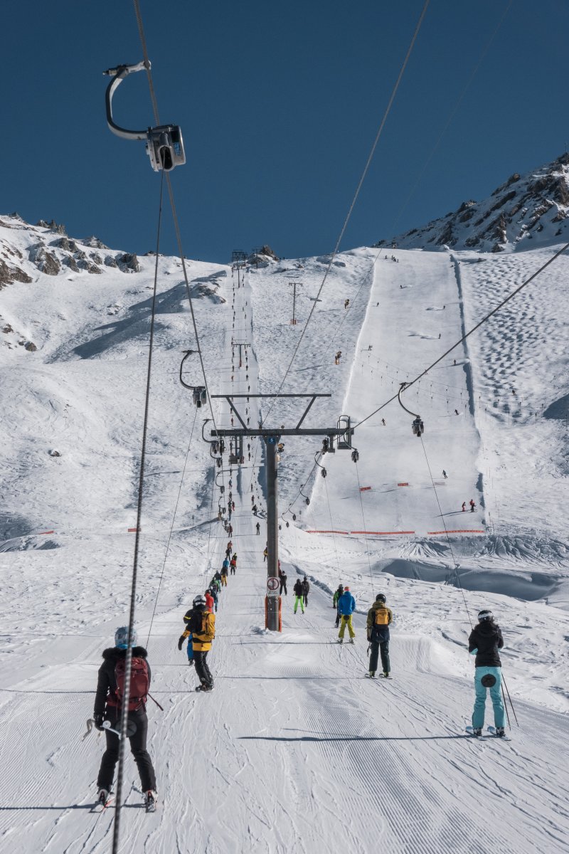 Schlepplifte Greppon Blanc, Februar 2023