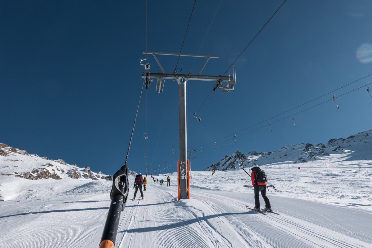 Schlepplifte Greppon Blanc, Februar 2023