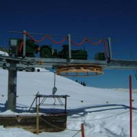 Talstation des Schlepplifts Plan du Fou, April 2006