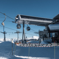 Bergstation des Schlepplifts Les Drus, Februar 2023