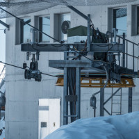 Bergstation des Schlepplifts Les Drus, Februar 2023