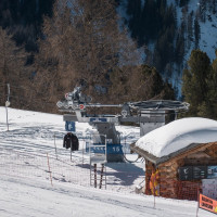 Talstation des Schlepplifts L'Inalpe, Februar 2023