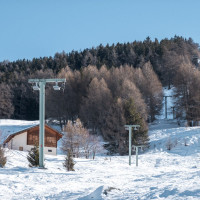 Stillgelegter Schlepplift La Combyre, Februar 2023