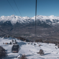 Kabinenbahn Veysonnaz-Thyon, Februar 2023