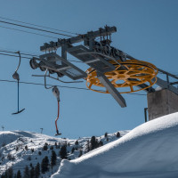 Bergstation des Schlepplifts Piccolo, Februar 2023