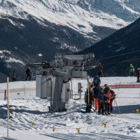 Talstation des Schlepplifts La Muraz, Februar 2023