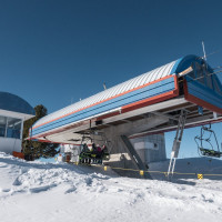Bergstation der Les Collons-La Trabanta, Februar 2023