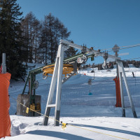 Bergstation des Schlepplifts Petit Vallon, Februar 2023