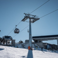 Kabinenbahn Mayens de l'Ours-Thyon, Februar 2023