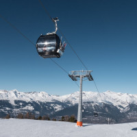 Kabinenbahn Mayens de l'Ours-Thyon, Februar 2023