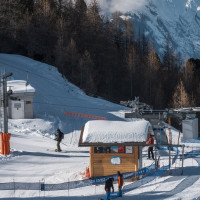 Talstation des Schlepplifts La Tsa, Februar 2023