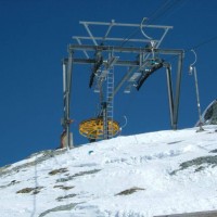 Bergstation des Schlepplifts Greppon Blanc 1, April 2006