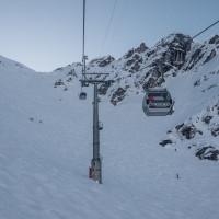 Kabinenbahn Tortin-Col de Chassoure, Februar 2023