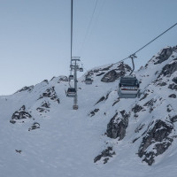 Kabinenbahn Tortin-Col de Chassoure, Februar 2023