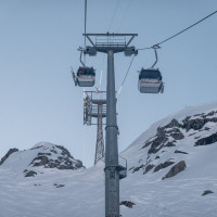 Kabinenbahn Tortin-Col de Chassoure, Februar 2023