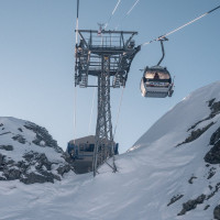 Kabinenbahn Tortin-Col de Chassoure, Februar 2023
