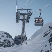 Kabinenbahn Tortin-Col de Chassoure, Februar 2023