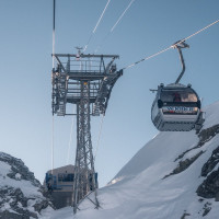 Kabinenbahn Tortin-Col de Chassoure, Februar 2023