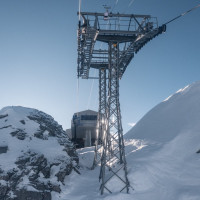 Kabinenbahn Tortin-Col de Chassoure, Februar 2023
