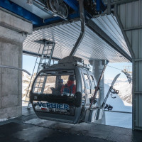 Bergstation der Kabinenbahn Tortin-Col de Chassoure, Februar 2023