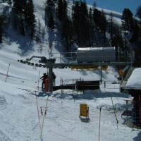Talstation des Schlepplifts La Meina, April 2006