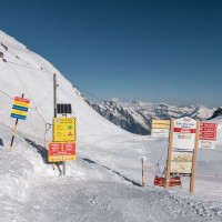 Abfahrtsroute Vallon d'Arbi, März 2026
