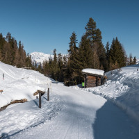 Abfahrtsroute Vallon d'Arbi, März 2026