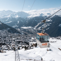 Kabinenbahn Verbier-Savoleyres, März 2026