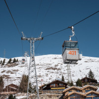 Kabinenbahn Verbier-Savoleyres, März 2026