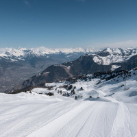 Piste am Tête des Savoleyres, März 2026