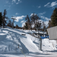 Talstation der Sesselbahn Le Tallay-Tête de Creusis, März 2026