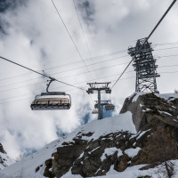 Sesselbahn Le Mayentzet-Combe à Médran, März 2026