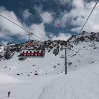 Sesselbahn Lac des Vaux-Col de Chassoure, März 2026