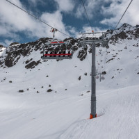 Sesselbahn Lac des Vaux-Col de Chassoure, März 2026