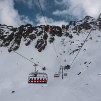 Sesselbahn Lac des Vaux-Col de Chassoure, März 2026