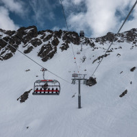 Sesselbahn Lac des Vaux-Col de Chassoure, März 2026